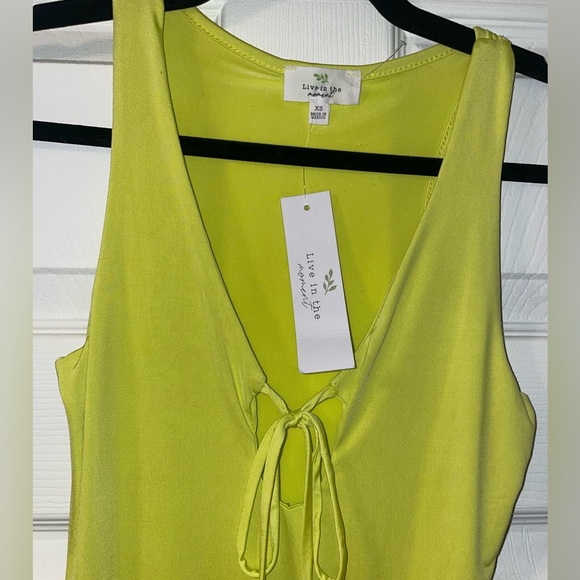 Neon yellow stretch bodysuit - Picture 4 of 7
